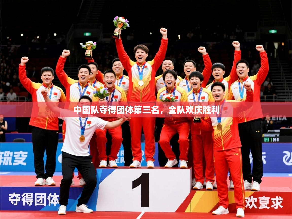 2026 体育直播 欧宝体育下载中国队夺得团体第三名,全队欢庆胜利 第1张